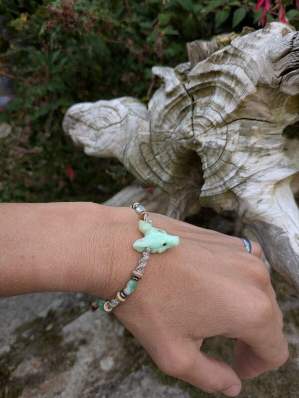 Bracelet Loup Chrysoprase