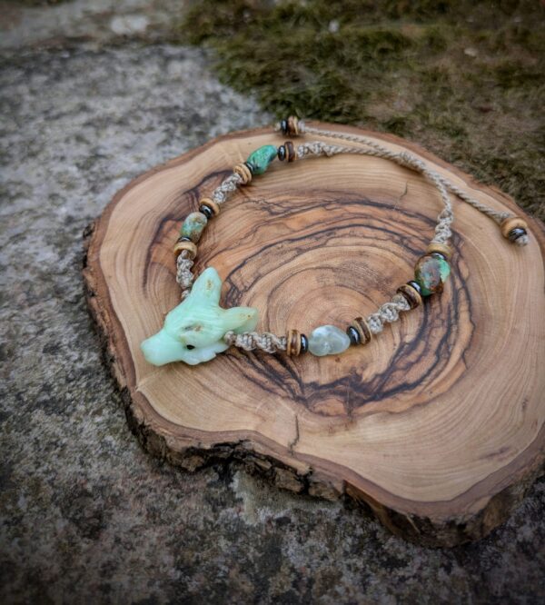 Bracelet Loup Chrysoprase