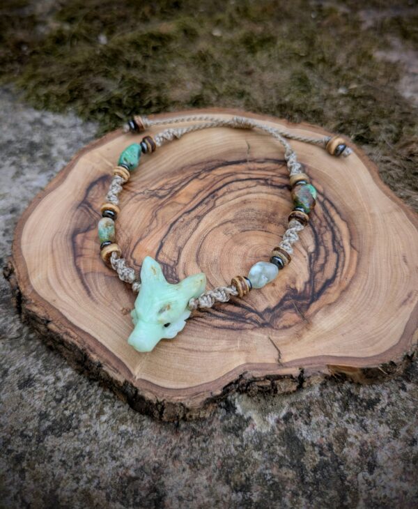 Bracelet Loup Chrysoprase
