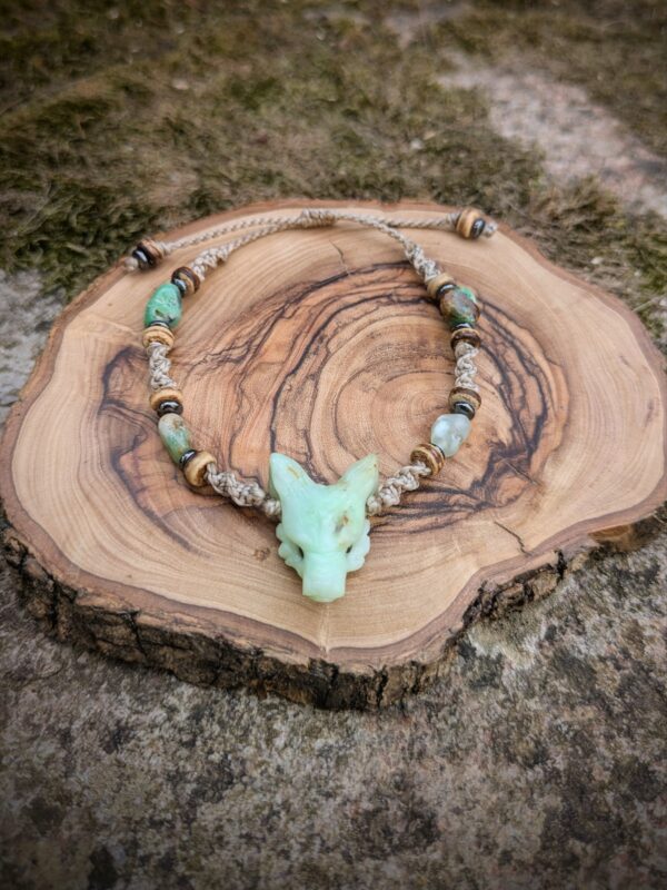 Bracelet Loup Chrysoprase
