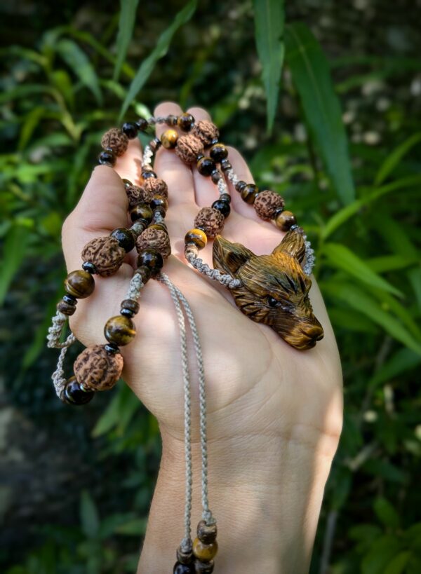 Collier totem protecteur loup