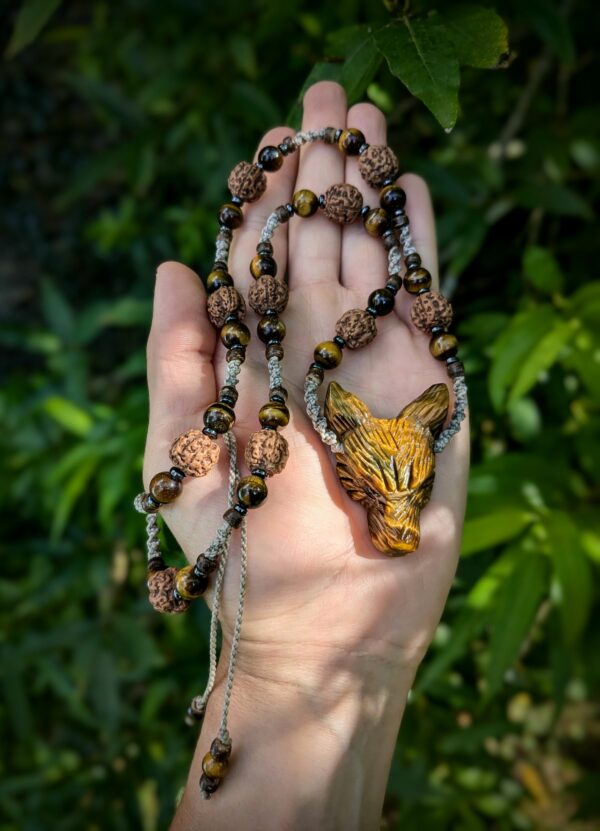 Collier totem protecteur loup