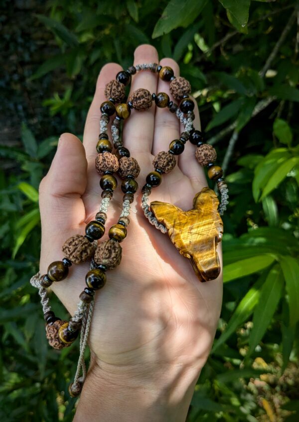 Collier totem protecteur loup
