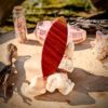 Planche de surf décorative bois de rose