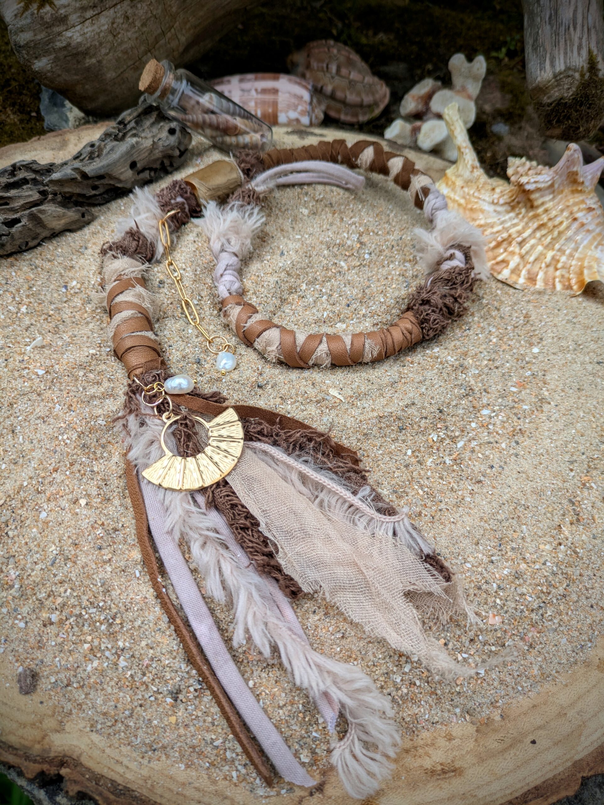 Ateba Hairwrap amovible doré