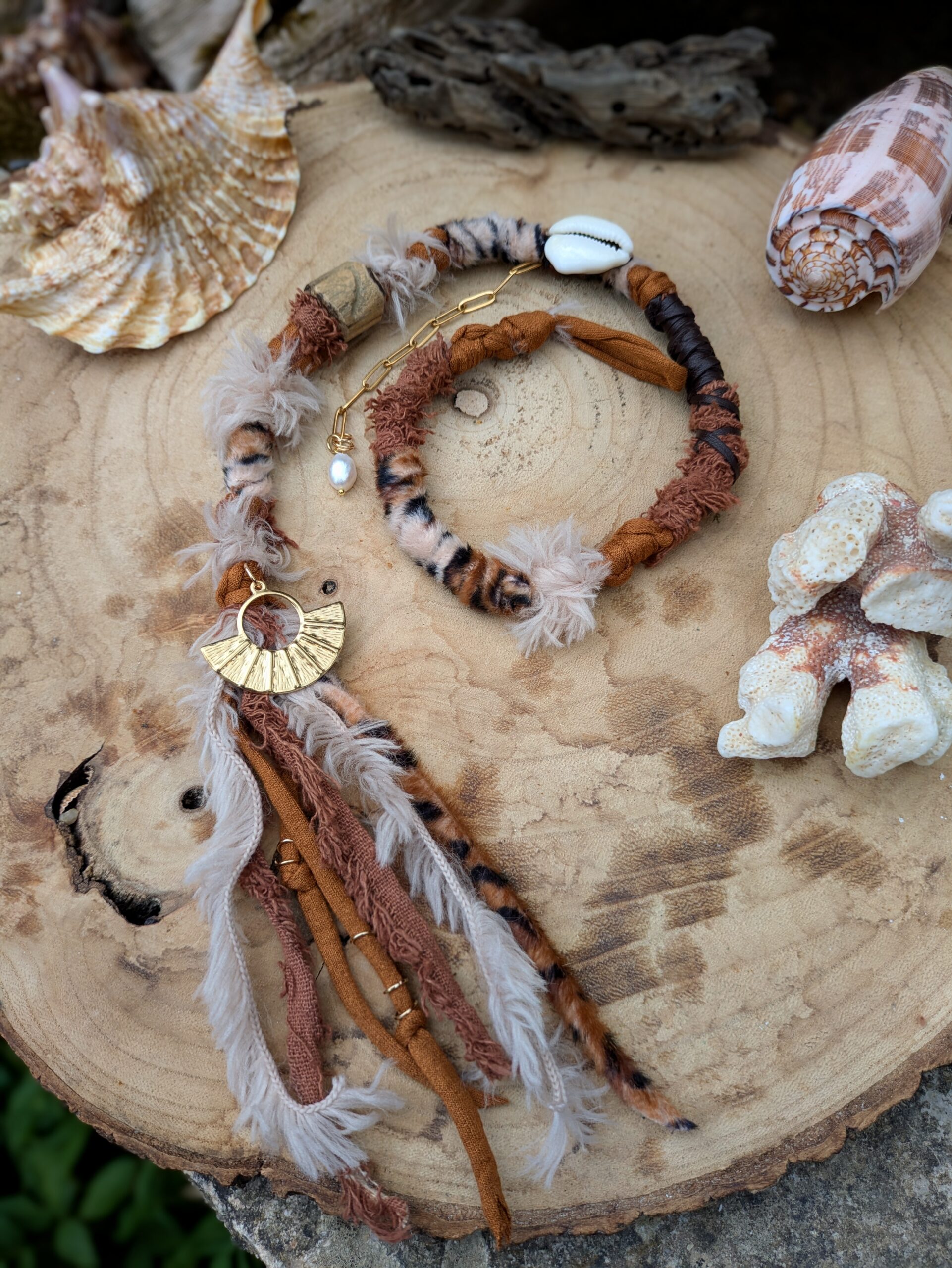 Ateba Hairwrap amovible léopard