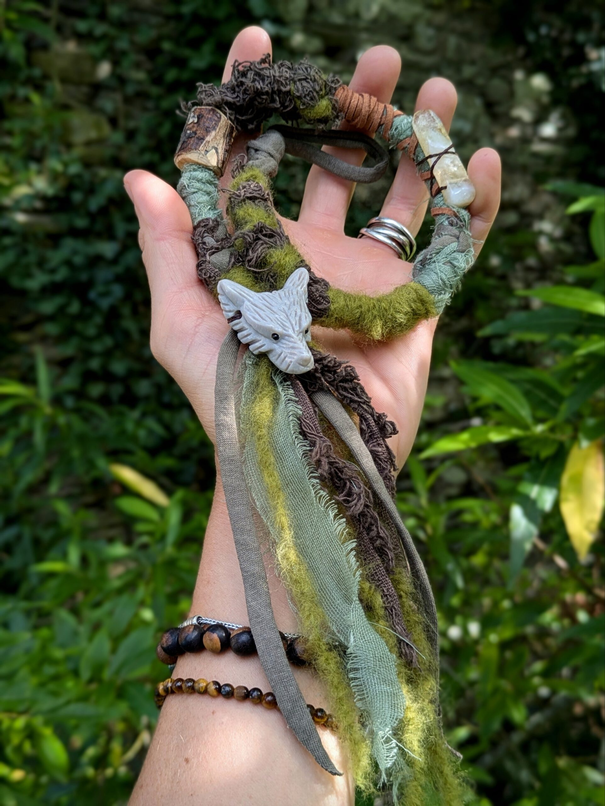 Hairwrap Loup jaspe chrysanthème