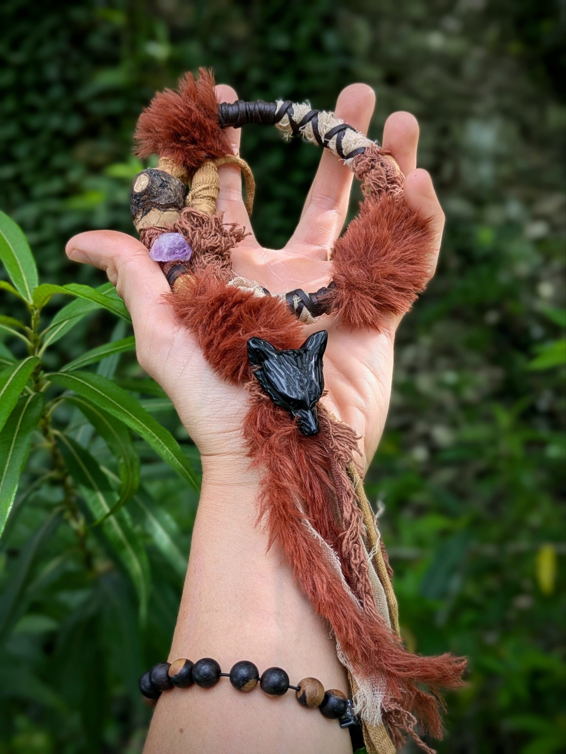 Hairwrap Loup Obsidienne