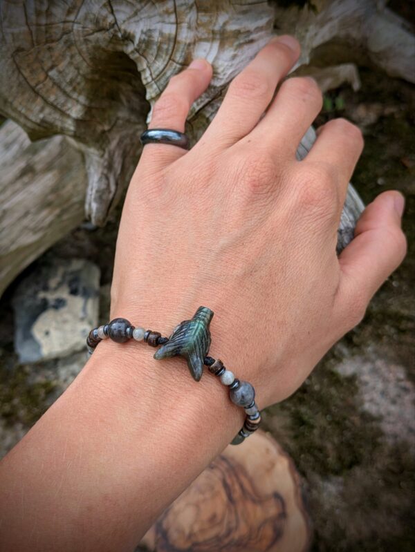 Bracelet loup Labradorite