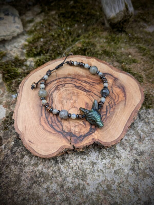 Bracelet loup Labradorite