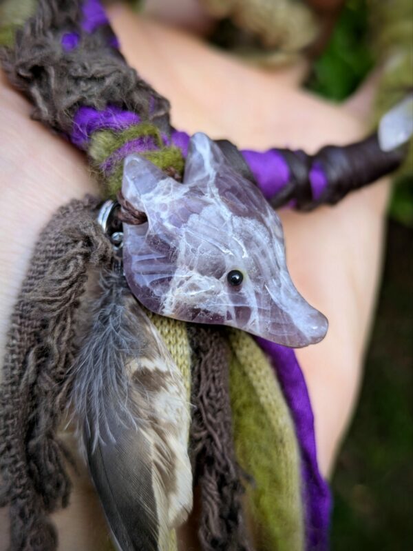 Hairwrap renard améthyste