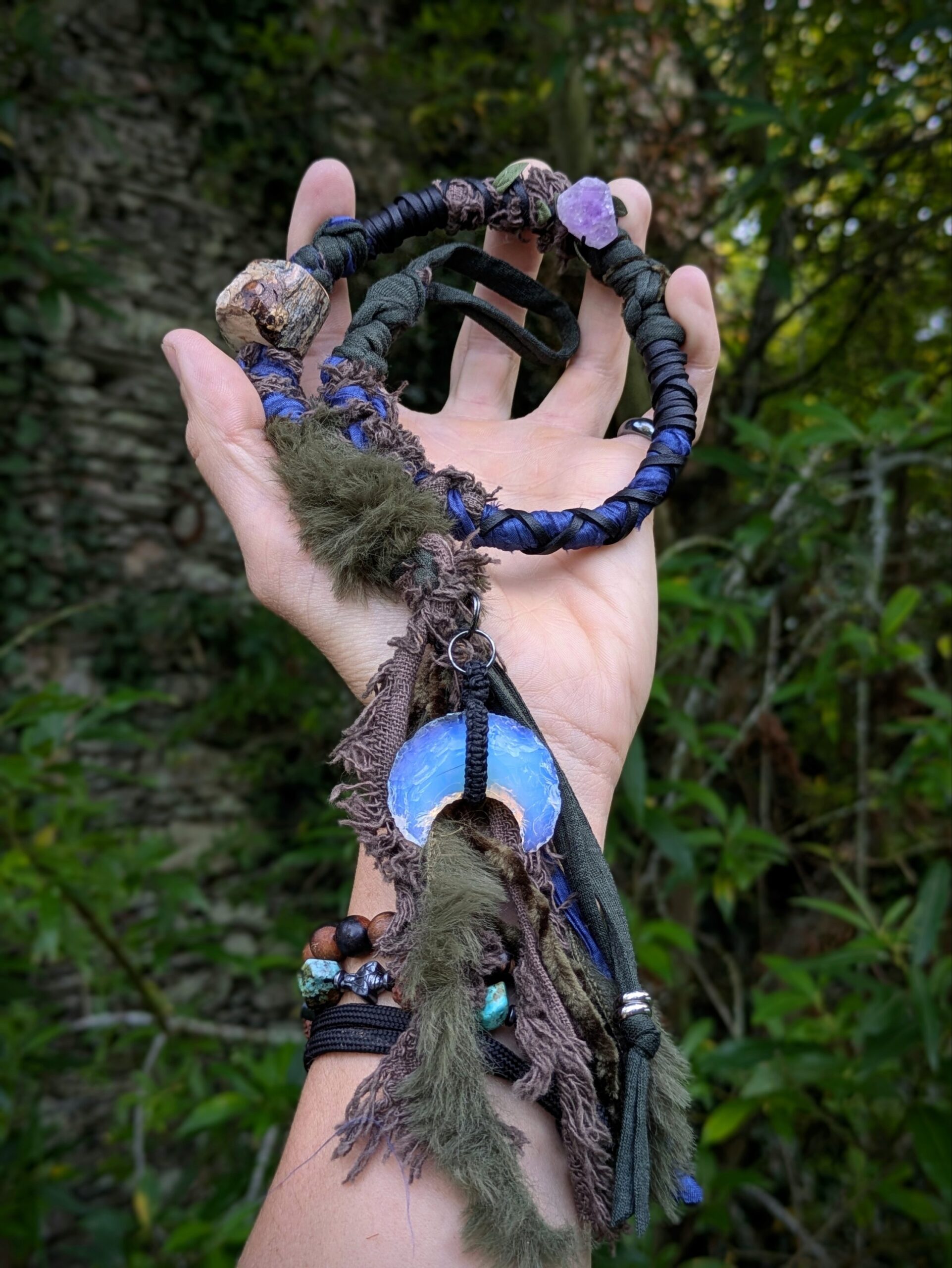 Hairwrap lune Opaline