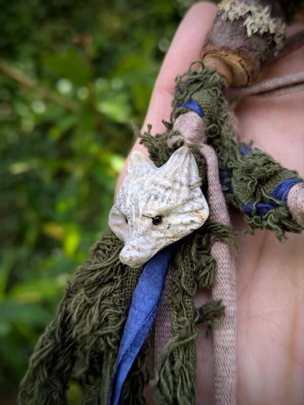 Hairwrap amovible renard jaspe chrysanthème