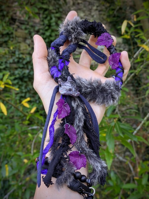 Hairwrap amovible renard améthyste