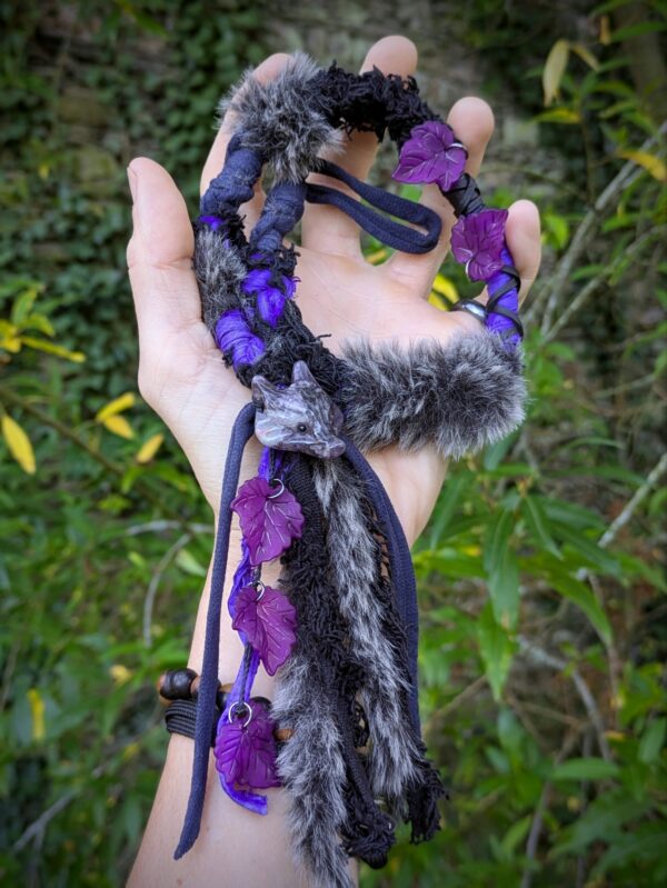 Hairwrap amovible renard améthyste