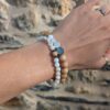 Assortiment de 2 bracelets arbre de vie bois et nacre