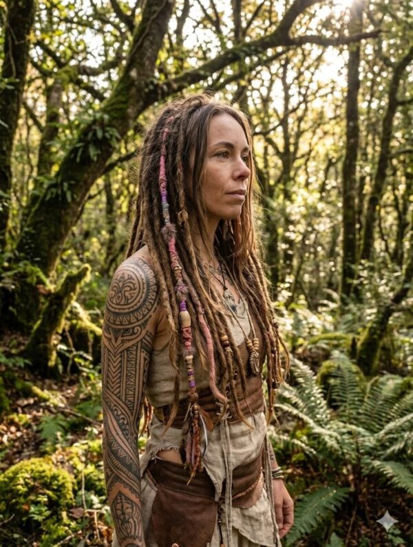 Hairwrap amovible style grunge