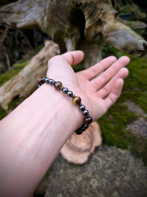 Bracelet loup oeil de tigre