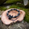 Bracelet Loup obsidienne
