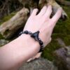 Bracelet Loup obsidienne