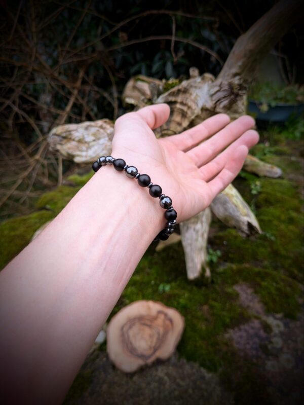 Bracelet Loup obsidienne